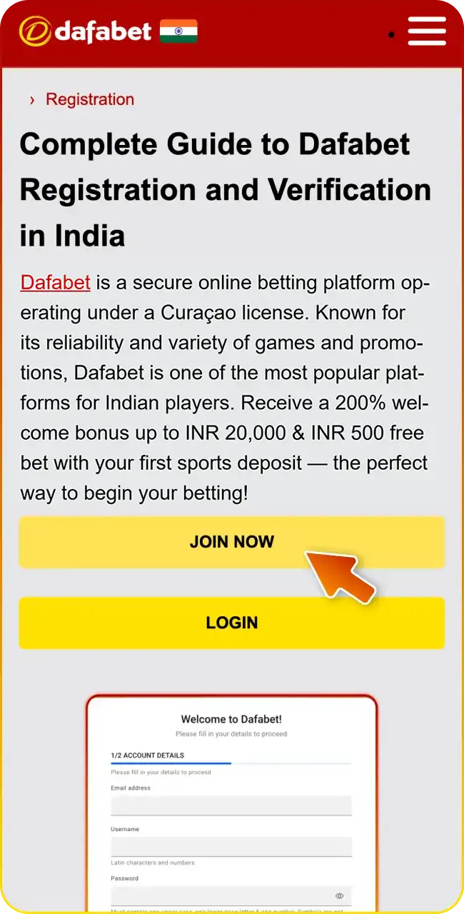 Join Dafabet right now and start winning.